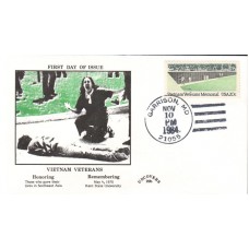 #2109 Vietnam Veterans Memorial Uncovers FDC