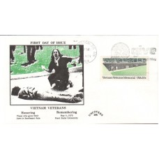 #2109 Vietnam Veterans Memorial Uncovers FDC