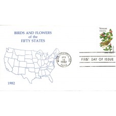 #1997 Vermont Birds - Flowers Unknown FDC