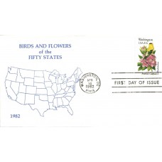 #1999 Washington Birds - Flowers Unknown FDC