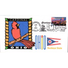 #3595 Greetings From Ohio Unknown FDC