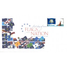 #4281 FOON: Connecticut Flag Unknown FDC