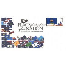 #4292 FOON: Kansas Flag Unknown FDC