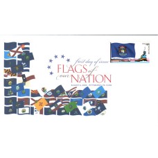 #4298 FOON: Michigan Flag Unknown FDC