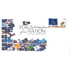 #4312 FOON: North Dakota Flag Unknown FDC