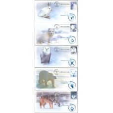 #3288-92 Arctic Animals Unknown FDC Set