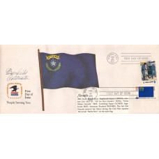 #1668 Nevada State Flag Dual Unknown FDC