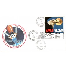 STS-8 Challenger Flown 1983 Nasa USPS Cover