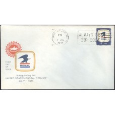 #1396 MI, Ann Arbor 7-1-71 USPS FDC