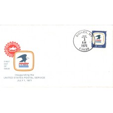 #1396 NY, Sidney 7-1-71 USPS FDC