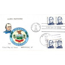 #1854 Alden Partridge Van FDC