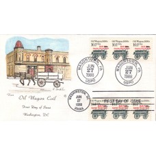 #2130a Oil Wagon 1890s Van FDC