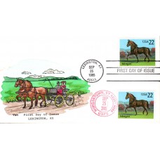 #2156 Morgan Horse Van FDC