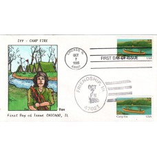 #2163 Camp Fire Van FDC