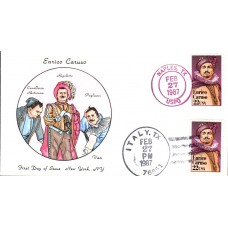 #2250 Enrico Caruso Van FDC