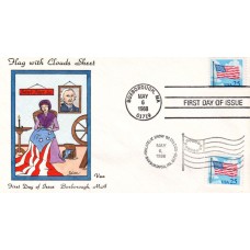 #2278 Flag and Clouds Van FDC