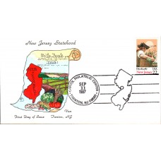 #2338 New Jersey Statehood Van FDC