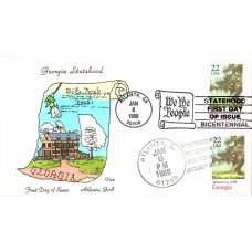 #2339 Georgia Statehood Van FDC