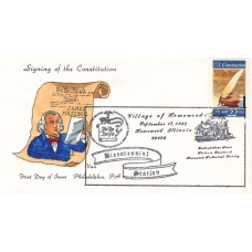 #2360 US Constitution Van FDC