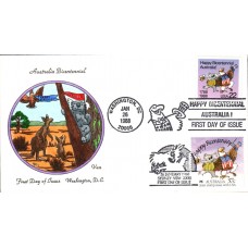 #2370 Australia Bicentennial Joint Van FDC