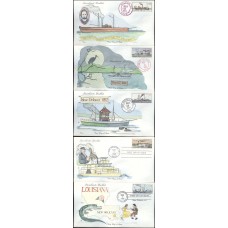 #2405-09 Steamboats Van FDC Set