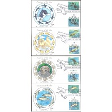 #2508-11 Sea Creatures Joint Van FDC Set