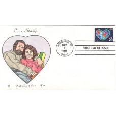 #2535 Love - Earth Van FDC