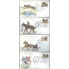 #2756-59 Sporting Horses Van FDC Set