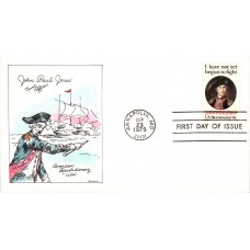 #1789 John Paul Jones Watercolors FDC - Type 2