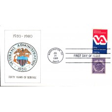 #1825 Veterans Administration Combo Watercolors FDC