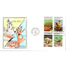 #1827-30 Coral Reefs Watercolors FDC