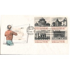 #1928-31 American Architecture Watercolors FDC