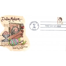 #1822 Dolley Madison Weddle FDC