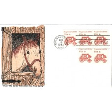 #1898A Stagecoach 1890s Weddle FDC