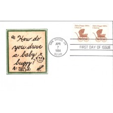 #1902 Baby Buggy 1880s Weddle FDC