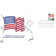 #2280 Flag over Yosemite Weddle FDC