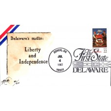 #2336 Delaware Statehood Weddle FDC