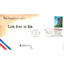 #2344 New Hampshire Statehood Weddle FDC