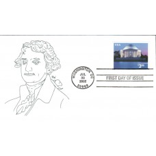 #3647 Jefferson Memorial Wentworth FDC