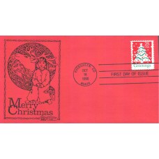 #2515 Christmas Tree Western FDC