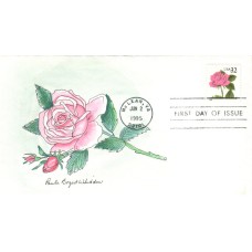 #2492 Pink Rose Whiddon FDC