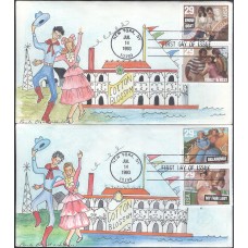 #2767-70 Broadway Musicals Whiddon FDC Set