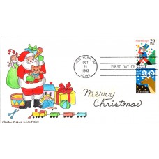 #2792//94 Christmas Designs Whiddon FDC