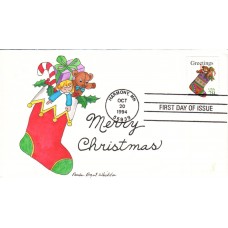 #2872 Christmas Stocking Whiddon FDC