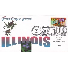 #3573 Greetings From Illinois WII FDC