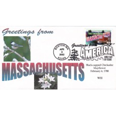 #3581 Greetings From Massachusetts WII FDC