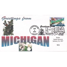 #3582 Greetings From Michigan WII FDC