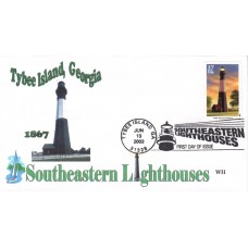 #3790 Tybee Island Lighthouse WII FDC