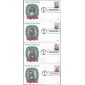 #3883-86 Santa Ornaments WII FDC Set