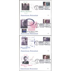 #3906-09 American Scientists WII FDC Set